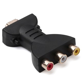 อะแดปเตอร์แปลง HDMI Male to 3 RCA Female Composite AV Audio Video สําหรับ TV W13