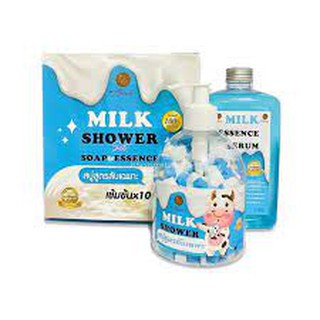 สบู่สูตรลับเฉพาะ MILK SHOWWER เข้มข้น 10 เท่า 1 ชุด