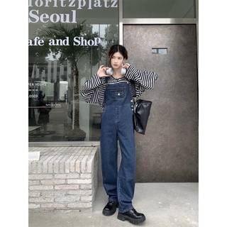 Many Jeans Overalls เอี๊ยมกางเกงยีนส์ขายาวพร้อมส่ง