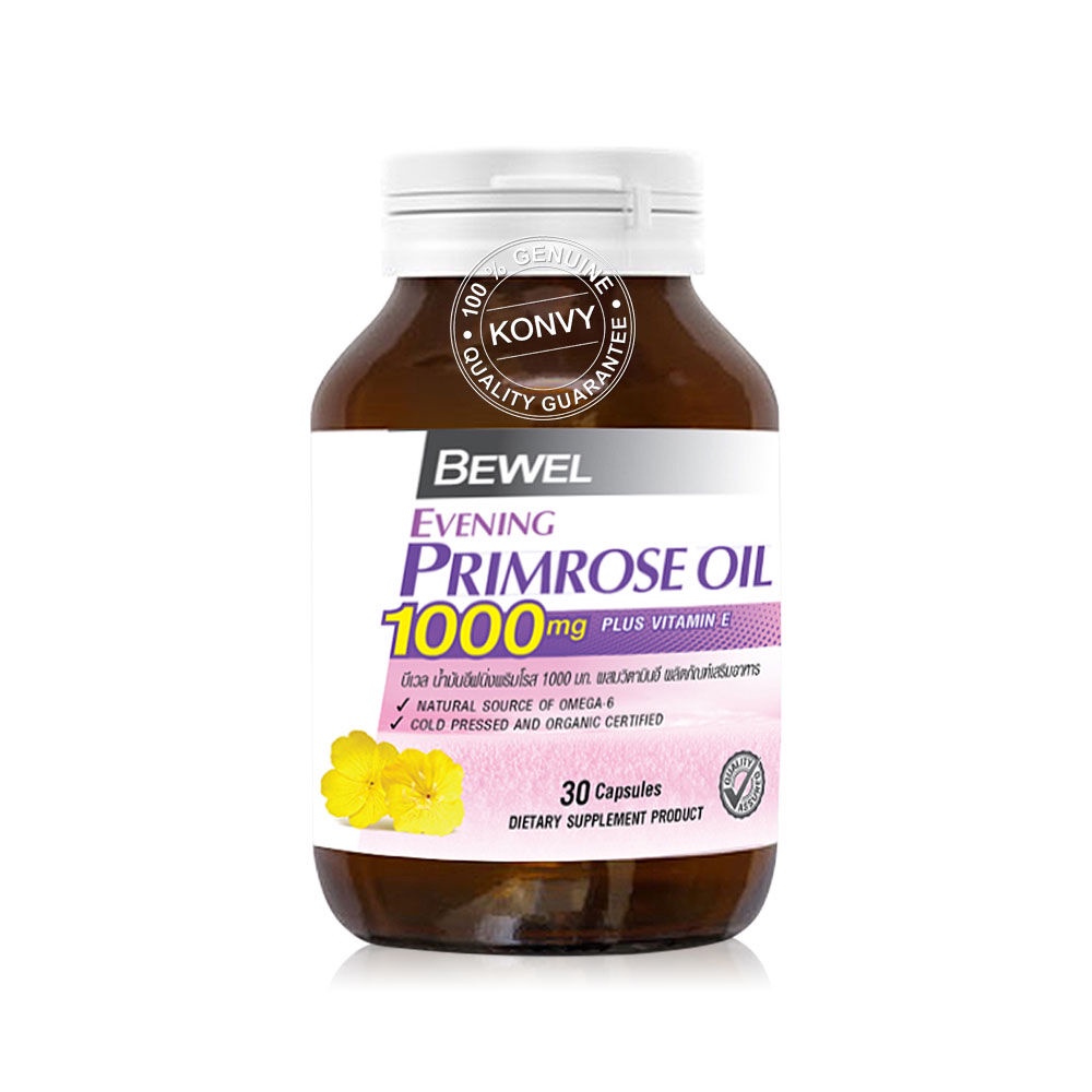 ภาพประกอบของ Bewel Evening Primrose Oil 1000mg Plus Vitamin-E 30 Capsules.