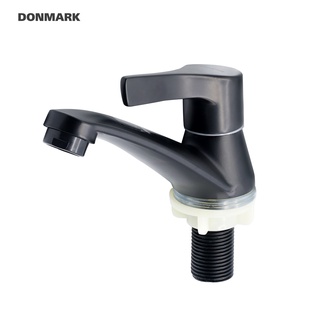 DONMARK I ก๊อกอ่างล้างหน้าสีดำ วัสดุทองเหลือง รุ่น BM-K113