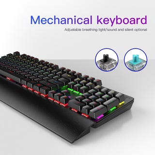 ภาพขนาดย่อของภาพหน้าปกสินค้าLDD LED Gaming Mechanical Keyboard แล็ปท็อปในการเล่นเกมหรือทำงาน 104 Keys Backlit คีบอร์ดเกมมิ่ง blue switch จากร้าน ldd_3c.shop บน Shopee ภาพที่ 1