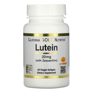 ภาพหน้าปกสินค้าCalifornia Gold Nutrition, Lutein with Zeaxanthin, 20 mg, 60 Veggie Softgels ซึ่งคุณอาจชอบสินค้านี้