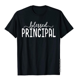 เสื้อยืดผ้าฝ้ายพรีเมี่ยม เสื้อยืด ผ้าฝ้าย พิมพ์ลาย Blessed Principal 3D สไตล์ฮิปฮอป สําหรับผู้ชาย