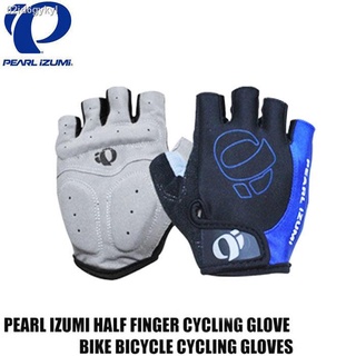Pearl iZUMi ถุงมือปั่นจักรยานแบบเจลตรงฝ่ามือ รุ่น Pearl - Black/Blue