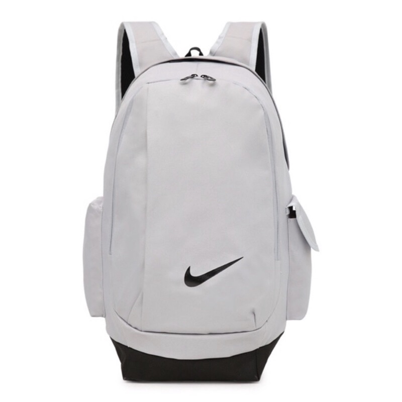 Grey and white store nike backpack