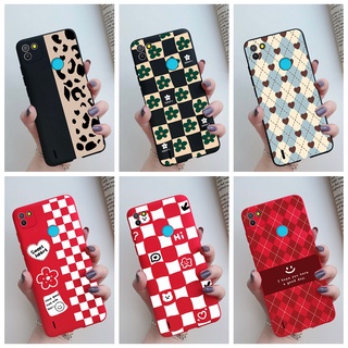 เคสโทรศัพท์ TPU แบบนิ่ม ลายเสือดาว หมากรุก สําหรับ TECNO POP4 POP 4 LTE POP5 POP 5 LTE