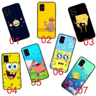เคสนิ่ม ลาย SpongeBob สีดํา สําหรับ Samsung Galaxy A02 A03 A03S A01 A02S Core