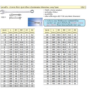 UNIOR 120/1 แหวนข้างปากตาย ตัวยาว ชุบขาวปัดเงา 36 มิล. - 46 มิล.