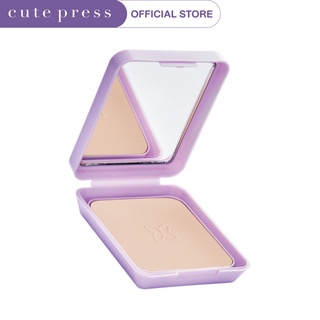 CUTE PRESS แป้งผสมรองพื้น EVORY RETOUCH OIL CONTROL FOUNDATION POWDER SPF 30 PA+++ ตลับคอมแพ็ค (ขนาดพกพาไม่มีถาดรองพัฟ)