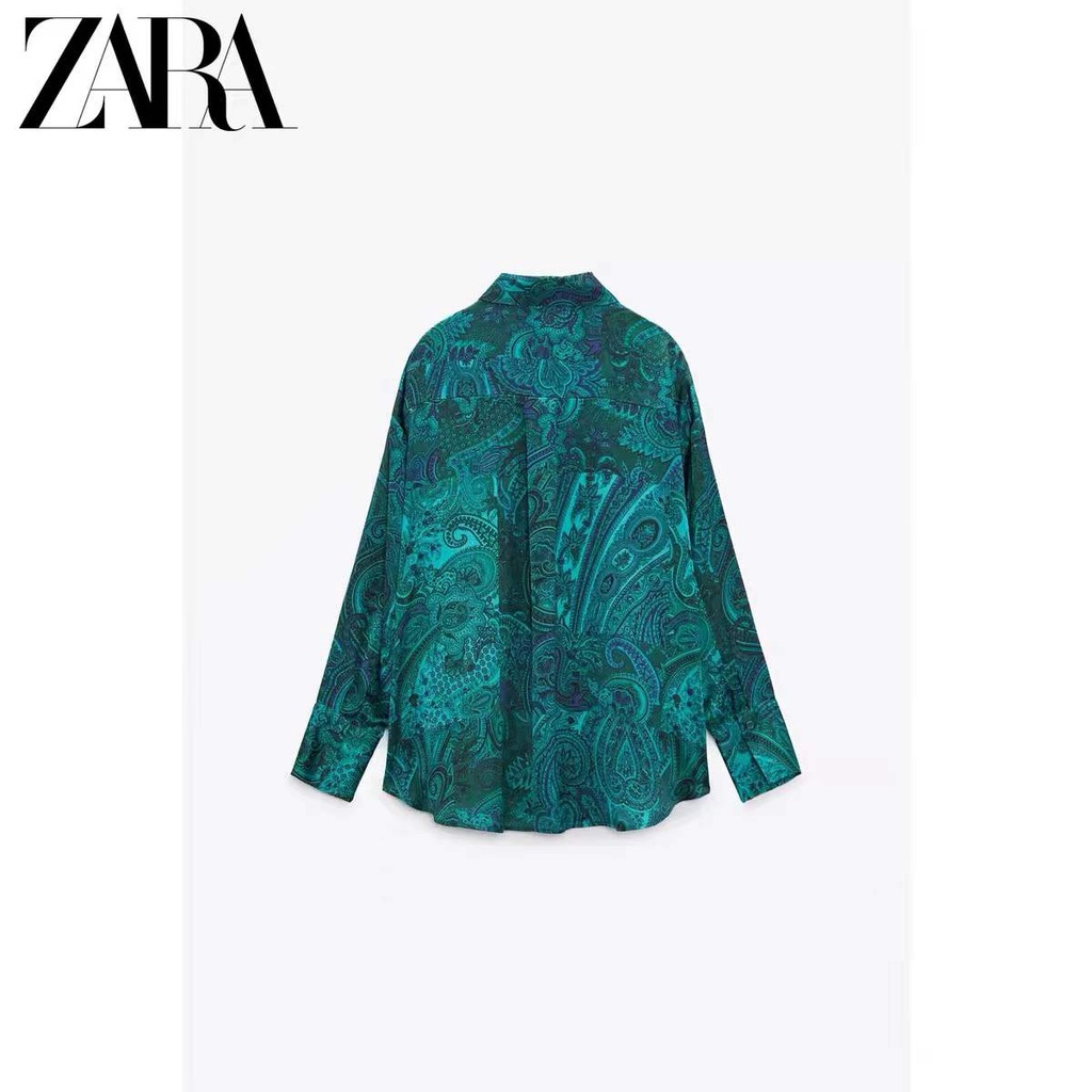 zara-ใหม่-เสื้อเชิ้ต-ผ้าเดรป-พิมพ์ลาย-แฟชั่นฤดูหนาว-สําหรับผู้หญิง
