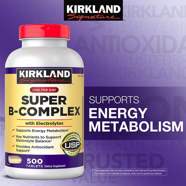 kirkland-signature-super-b-complex-วิตามินบีรวม-500-เม็ด