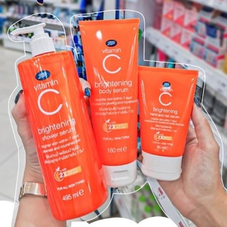 🔥ใหม่ที่สุด🔥 เซ็ตบำรุงผิวกาย Boots Vitamin C  ครีมอาบน้ำ ครีมทาผิว ครีมทามือ Shower Serum Body Serum Hand&Nail Serum