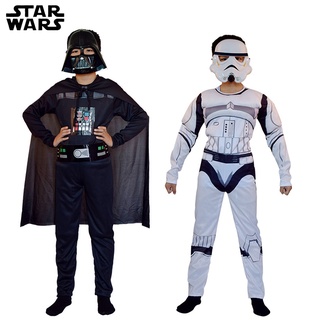 เครื่องแต่งกายคอสเพลย์ Star Wars Death Vader Storm Trooper สําหรับเด็ก