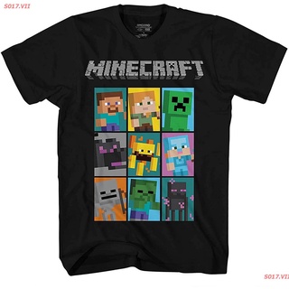 เสื้อขาว แขนสั้นพิมพ์ลาย 2022 Cartoon COD การ์ตูน มายคราฟ Minecraft Boys Video Game T-Shirt -  เสื้อ