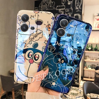 เคส VIVO Y35 Y16 Y22 Y22S Y02S V25 Pro 5G V25e 4G 2022 New Casing Cute Cartoon Doraemon Couple Softcase Phone Cell Case Blu-ray Silicone Back Cover เคสโทรศัพท์ วีโว่V25 วีโว่Y35