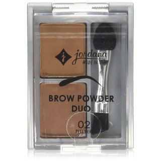 Jordana Eye Brow Powder Duo พาเลตต์เขียนคิ้ว 2 สีดูโอ เนื้อแมตต์ สีคมชัด ติดทน 2.27G