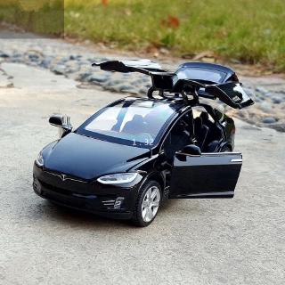 โมเดลรถยนต์ 1:32 Tesla Model X อัลลอย ของเล่นสําหรับเด็ก