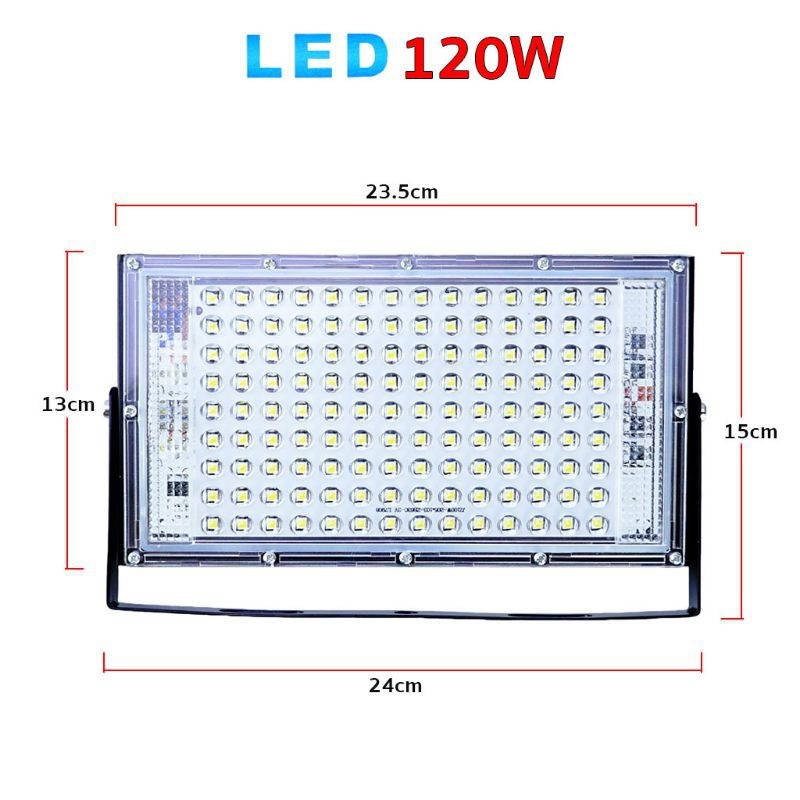 cherry-ไฟสปอร์ตไลท์-floodlight-led-กันละอองน้ำ-120w-led-สว่างแสบตา-ใช้ไฟ-220v-สปอร์ตไลท์-led-สว่าง-ประหยัดไฟ-กันฝุ่น