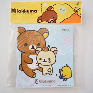 แผ่นติด สูญญากาศ  ป้าย ภาษี พรบ Rilakkuma รีลัคคุมะ แผ่น ป้ายพลาสติก ติดกระจก แผ่นป้าย สติ๊กเกอร์ กระจกหน้ารถ มีลิขสิทธิ