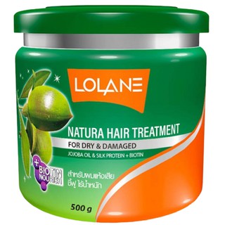 Lolane Natura Hair Treatment (โลแลน) ทรีทเม้นท์บำรุง (นวดผม) ผมชี้ฟู ผมทำสี ดัด ย้อม โกรก