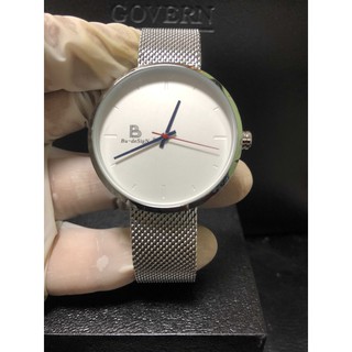 นาฬิกาข้อมือชาย/หญิงBU-desinge(CONAVIN)เรือนเหล็กสายเหล็กพิ้ง2ไมครอน สายปรับเลื่อน Quartz analog กันน้ำ