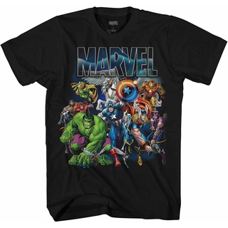 เสื้อยืด ผ้าฝ้าย พิมพ์ลายกราฟฟิค Marvel With Wings อินเทรนด์ใหม่ล่าสุด 2022S-5XL