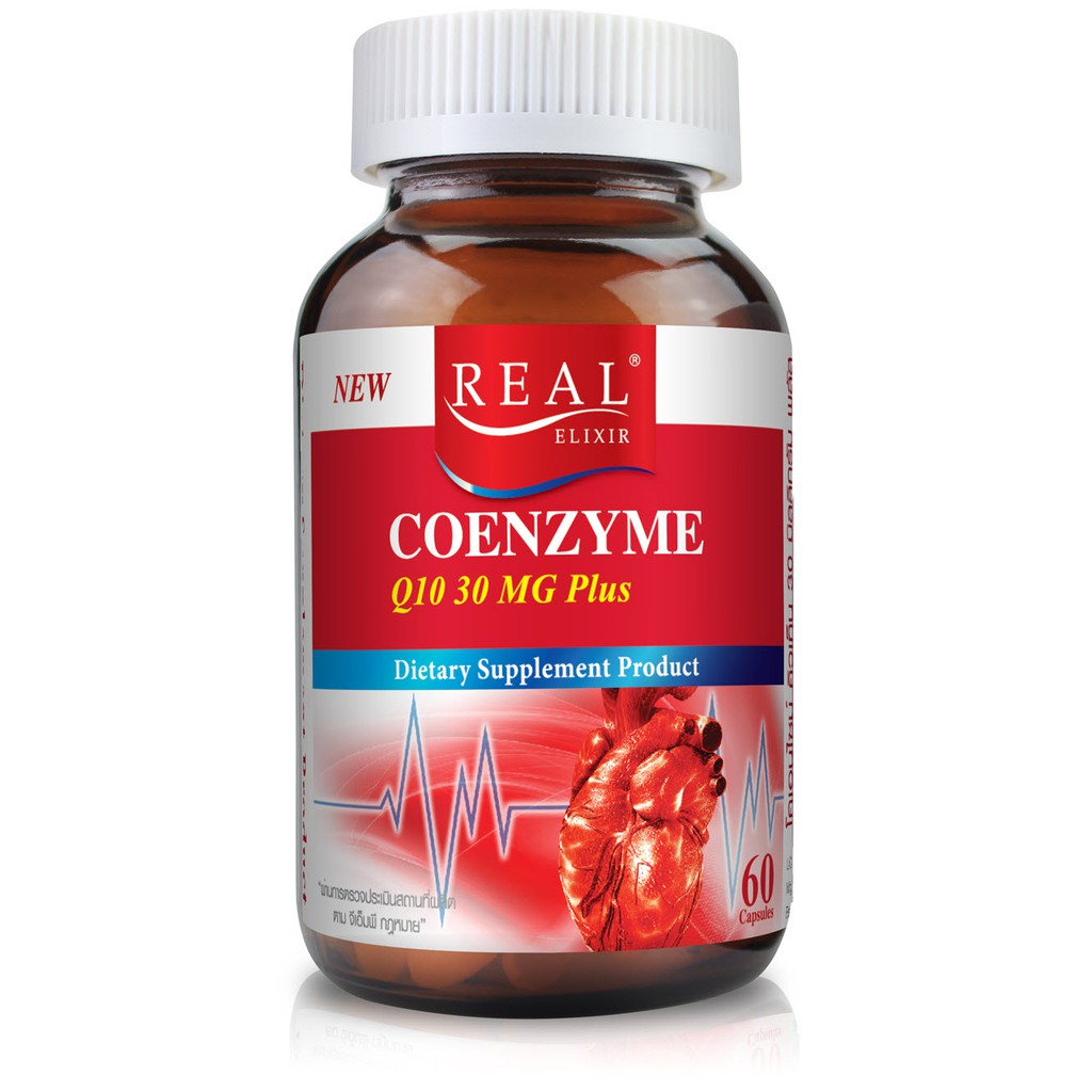 ภาพสินค้าReal Elixir Coenzyme Q10 Plus 30 mg 30เม็ด จากร้าน shopzero บน Shopee ภาพที่ 1