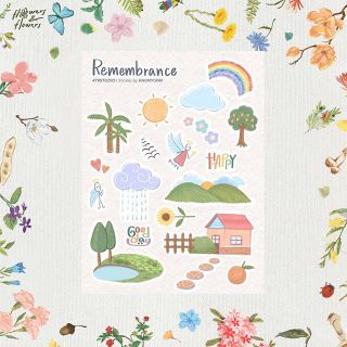 Remembrance Sticker | สติ๊กเกอร์ PP ไดคัทกันน้ำ by 479studio