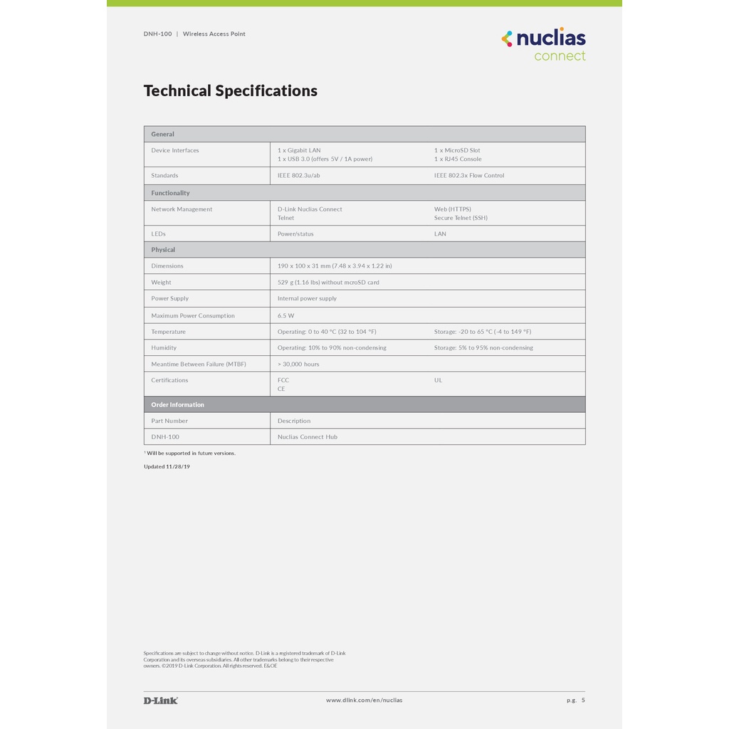 controller-d-link-nuclias-connect-hub-dnh-100-ของแท้รับประกันตลอดอายุการใช้งาน