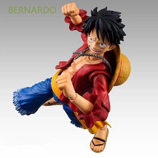 Bernardo โมเดลฟิกเกอร์ Pvc รูปการ์ตูนอนิเมะ Luffy Monkey D Luffy ขยับได้ ขนาด 17 ซม. แบบเปลี่ยน สําหรับเก็บสะสม ของขวัญคริสต์มาส