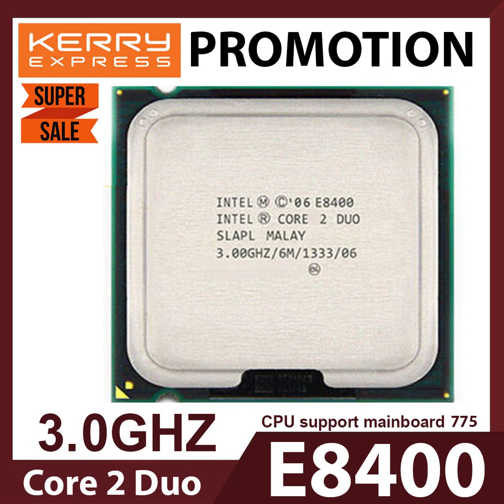 ซีพียู Intel CPU Core 2 Duo E8400 3.0GHz / 6M / FSB 1333 LGA 775 ...