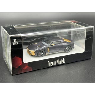 Dream Models 1:64 Limited Edition 399pcs Nissan GT-R50 black golden