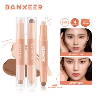 สินค้า BANXEER แบงเซียร์ V เฟซ เชฟปิ้ง ไลท์ แอนด์ ชาโดว์ มอนส์เตอร์ คอนทัวร์ สติ๊ก-2 In 1 Contour and Highlighter