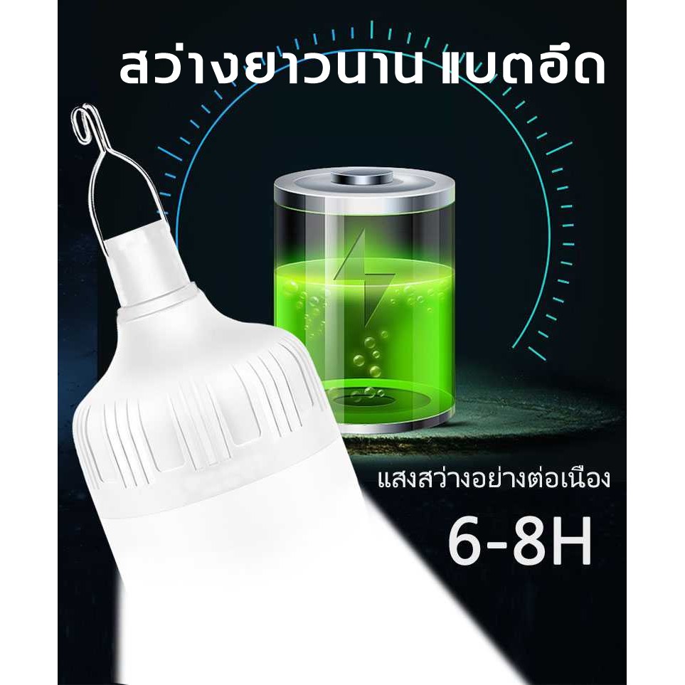 หลอดไฟled-120w-240w-หลอดไฟฉุกเฉินไฟ-solar-cell-แผงโซล่าเซลล์และหลอดไฟ-หลอดไฟมีแบตเตอรี่ในตัว-แยกใช้เฉพาะหลอดได้-ชาร์จได้