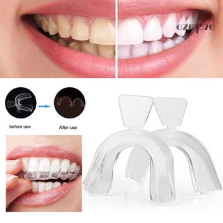 【AG】2Pcs Food Grade Silicone Thermoform Teeth Whitening Tray Dental Care Mouth Guard