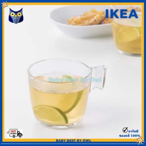 ikea-แก้วมัค-แก้วใส-กระจกนิรภัยเทมเปอร์-ทนทานสูง-ขนาด-23-ซล