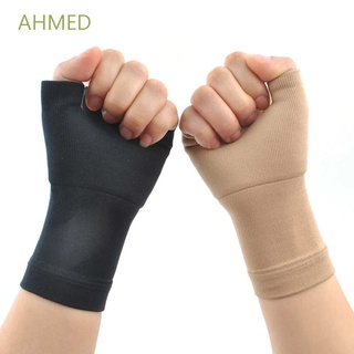 Ahmed สายเข็มขัดรัดข้อมือระบายอากาศยืดหยุ่นระบายอากาศสําหรับออกกําลังกายยกน้ําหนัก 1 ชิ้น