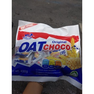 สินค้า OAT CHOCO ORIGINAL ขนมข้าวโอ๊ดธัญพืชอัดแท่งรสออริจินัล 400g