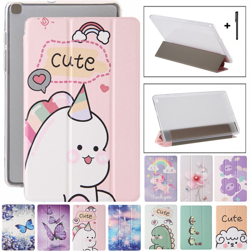 ภาพหน้าปกสินค้าเคสแท็บเล็ต แบบฝาพับ ลายยูนิคอร์นน่ารัก สําหรับ Samsung Galaxy Tab A 8.0 2019 SM-T295 T290 T297 จากร้าน shining568.th บน Shopee