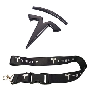 Tesla สายคล้องโทรศัพท์มือถือ เชือกเส้นเล็ก JDM แข่งรถ พวงกุญแจรถ ID สายคล้องคอโทรศัพท์มือถือ
