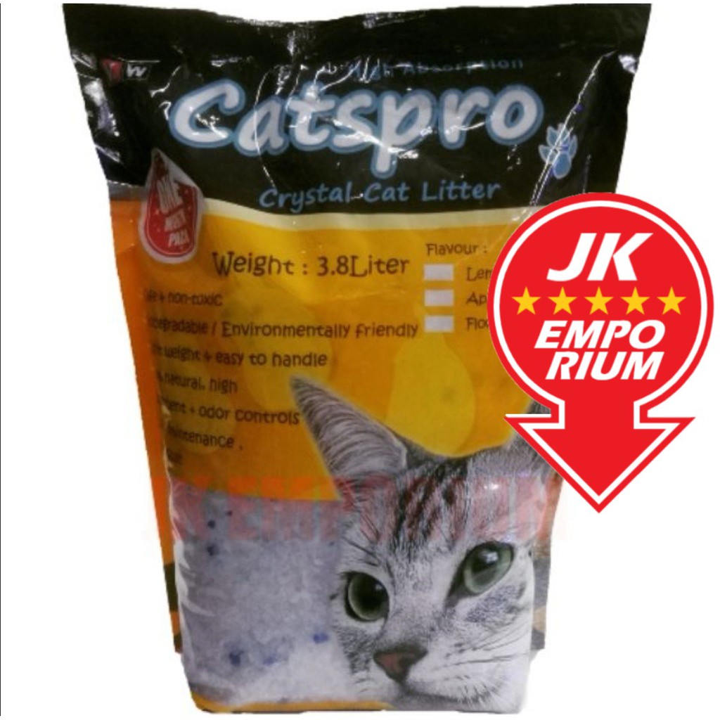 Catspro ทรายแมว คริสตัล 3.8 ลิตร | Shopee Thailand