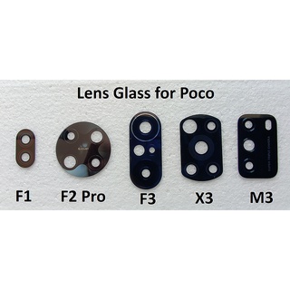 สินค้า [ ร้านในไทย ] อะไหล่กระจกกล้อง Poco F4 GT, Poco F3, Poco F2 Pro, Poco F1, Poco X3 Pro, Poco M3, Poco X3 GT