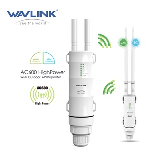 ภาพย่อรูปภาพสินค้าแรกของWavlink AC600 1000mW High Power Outdoor Omni-directional Access Point/CPE/Repeater/WISP 2.4GHz+ 5GHz, Passive PoE Model