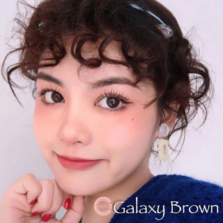 💖 Kitty kawaii Galaxy brown gray Contactlens บิ๊กอาย คอนแทคเลนส์ ราคาถูก แถมตลับฟรี