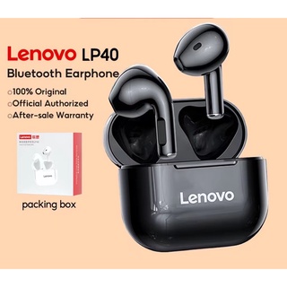 ชุดหูฟังบลูทูธไร้สาย Lenovo LP40 TWS พร้อมไมโครโฟน เสียงเบสดี สําหรับเล่นเกม