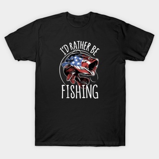 เสื้อยืดโอเวอร์ไซส์เสื้อยืด พิมพ์ลาย ID Rather Be Fishing Gildan สําหรับผู้ชาย และผู้หญิง (1)S-3XL