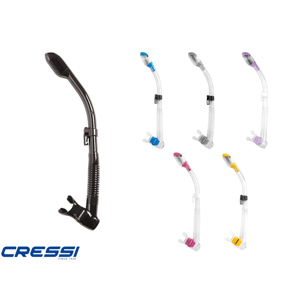 cressi-dry-premium-snorkeling-and-diving-tube-ท่อหายใจใต้น้ำ-สำหรับผู้ใหญ่-อุปกรณ์ดำน้ำ