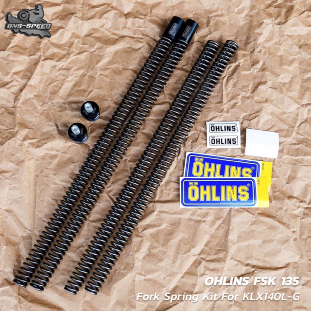 ชุดสปริงโช้คหน้า-ohlins-fsk135-klx140