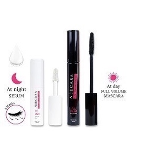 Nee Cara Eyelash Set Serum/Mascara #N192 : neecara นีคาร่า มาสคาร่า บำรุงขนตา x 1 ชิ้น  @beautybakery